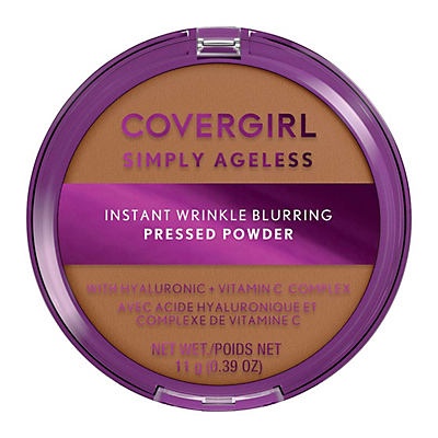 slide 1 of 1, Covergirl Simply Ageless Pressed Powder Soft Sable, 0.39 oz