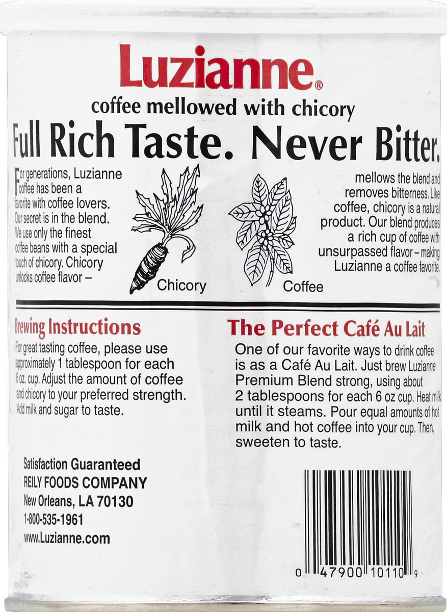 slide 3 of 3, Luzianne Premium Blend Coffee Mellowed With Chicory Ground - 16 oz, 16 oz