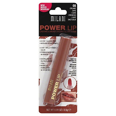 slide 1 of 1, Milani Power Lipgloss Stain Lip Gloss Creamy Cafe, 1 ct