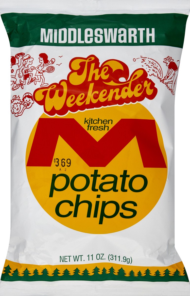 slide 5 of 5, Middleswarth The Weekender Potato Chips, 10 oz