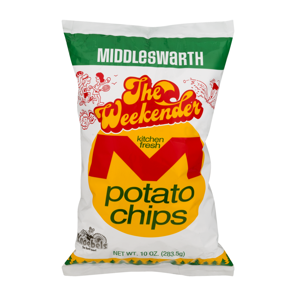slide 1 of 1, Middleswarth The Weekender Potato Chips, 10 oz