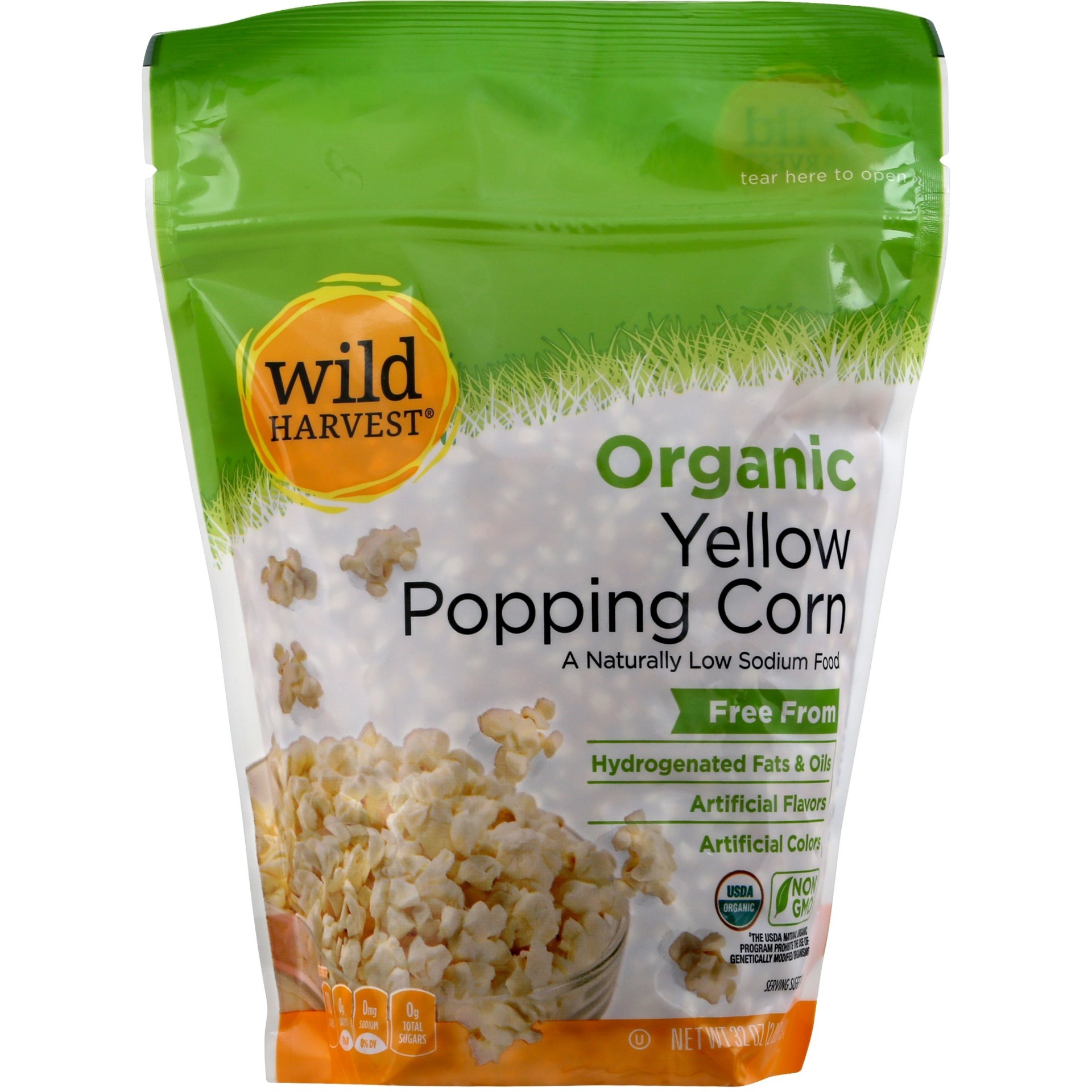 slide 1 of 1, Wild Harvest Wild Harv Org Yellow Popcorn, 1 ct