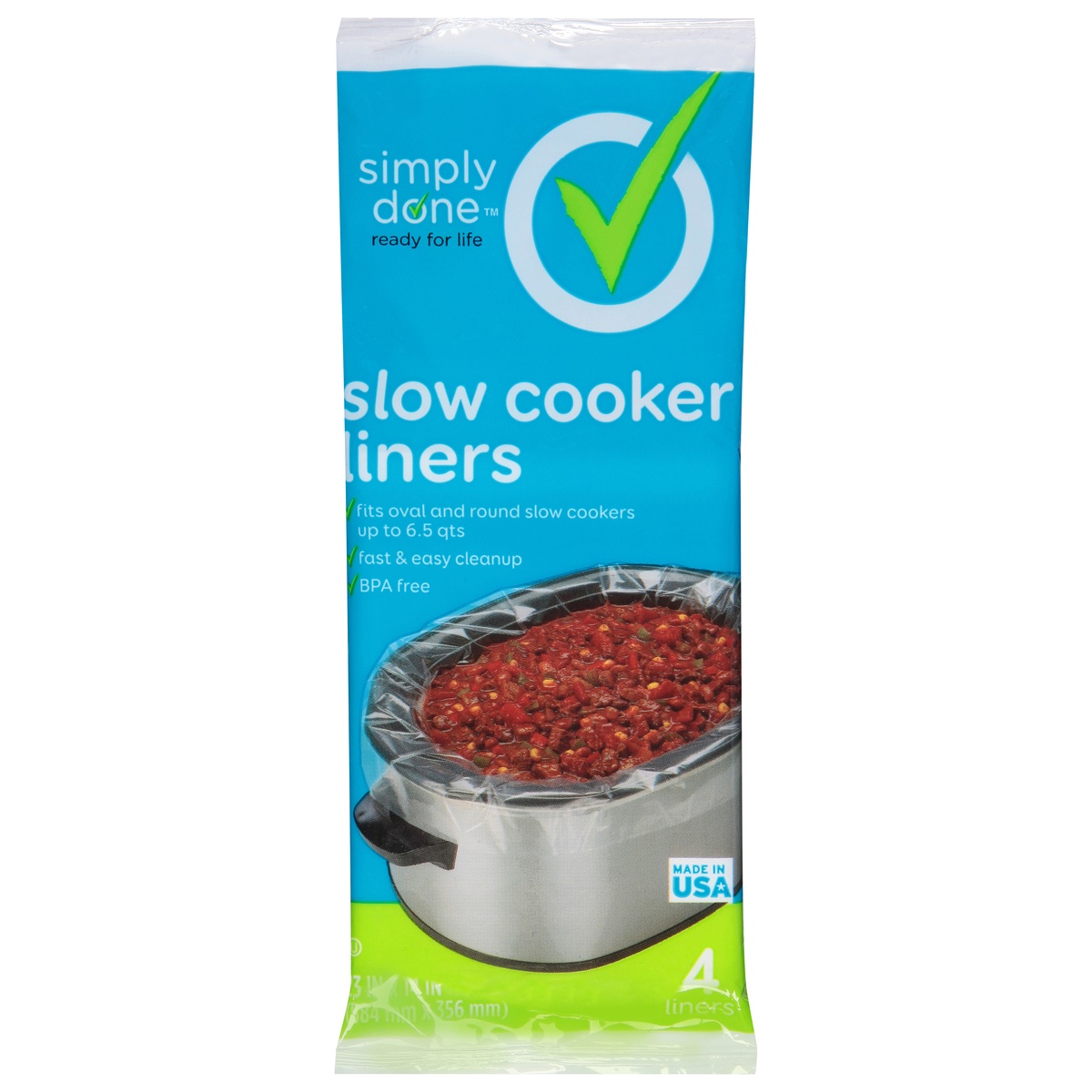 Simply Done Slow Cooker Liners 4 ea 4 ct Shipt