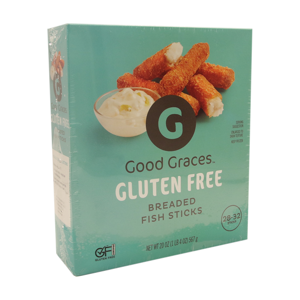 slide 1 of 1, Good Graces Gluten Free Breaded Fish Sticks, 20 oz
