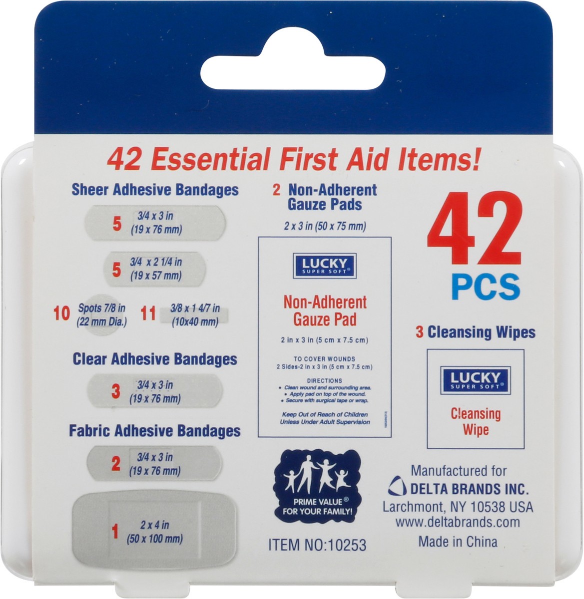 slide 7 of 12, Lucky Super Soft Travel Size First Aid Kit 42 Pieces 1 ea, 1 ct