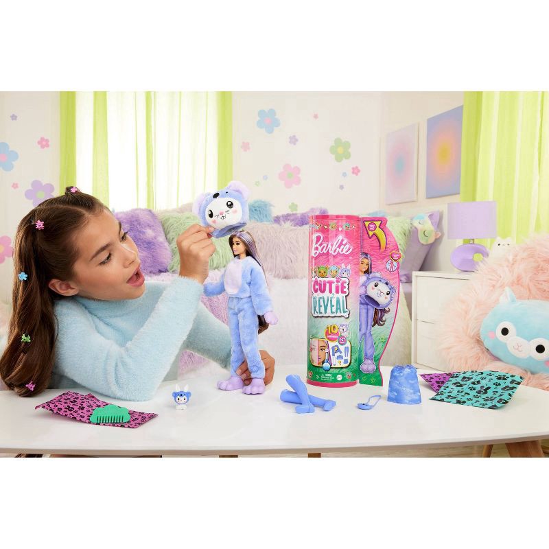 slide 3 of 5, Barbie Cutie Reveal Bunny as a Koala Costume-Themed Doll & Accessories with 10 Surprises, 1 ct