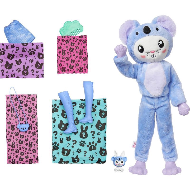 slide 4 of 5, Barbie Cutie Reveal Bunny as a Koala Costume-Themed Doll & Accessories with 10 Surprises, 1 ct