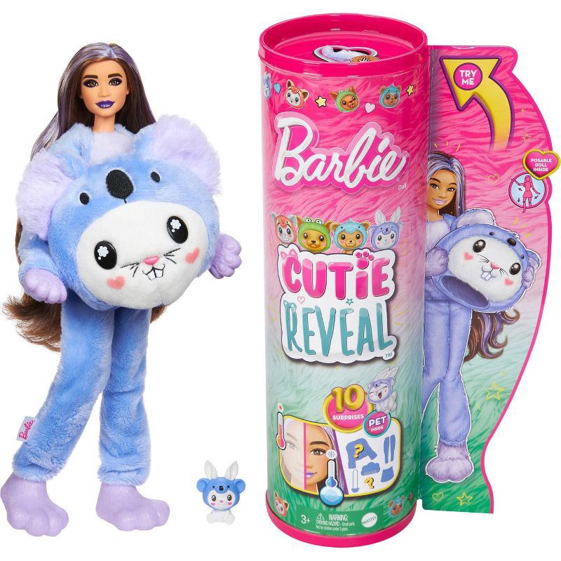 slide 1 of 5, Barbie Cutie Reveal Bunny as a Koala Costume-Themed Doll & Accessories with 10 Surprises, 1 ct