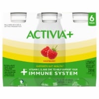 slide 1 of 1, Activia+ Probiotic Low Fat Yogurt Drink, Raspberry, 3.1 fl oz
