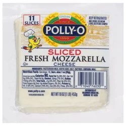 Plly Fresh Mozz Sliced