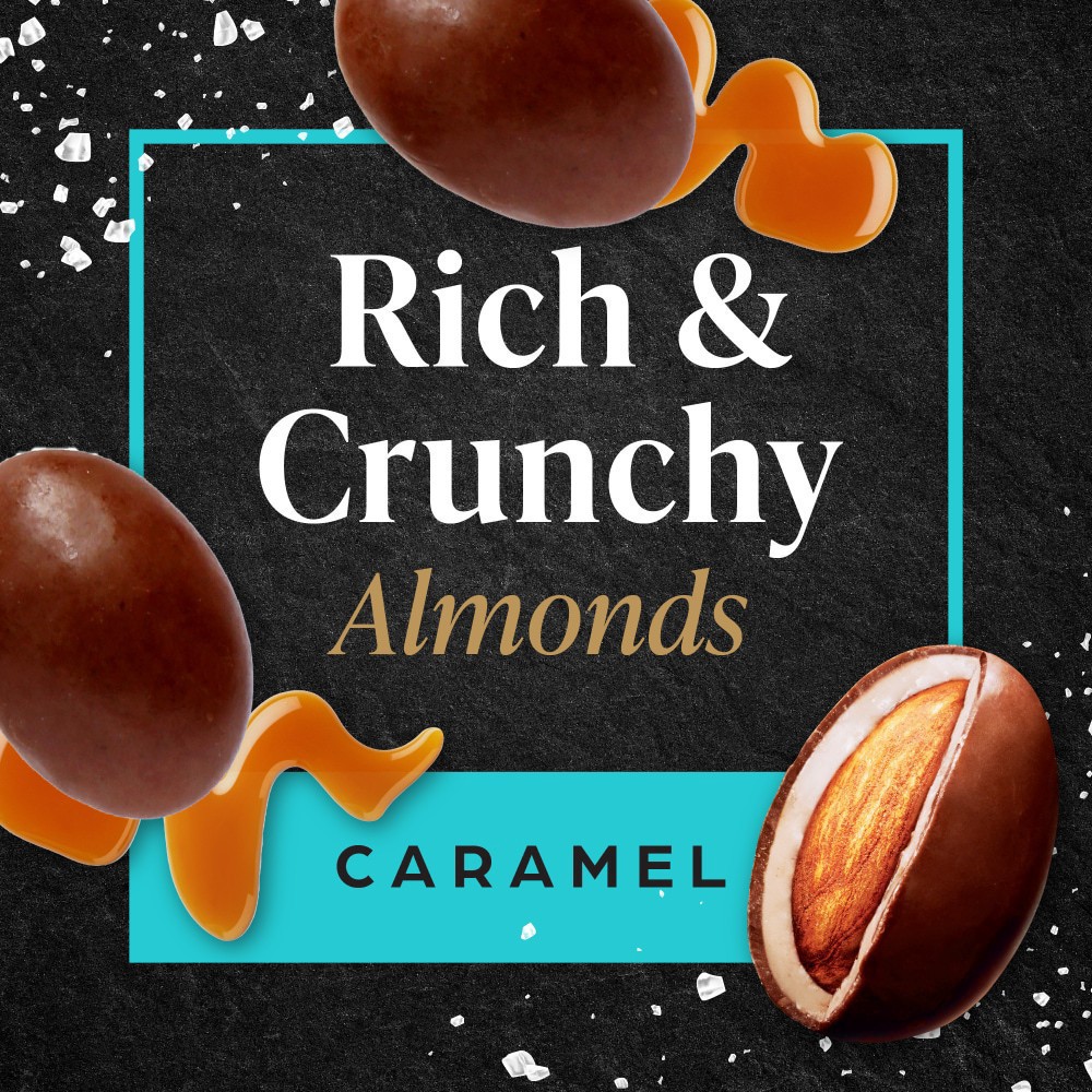 slide 5 of 5, Private Selection Milk Chocolate Carmel Sea Salt Almonds, 5 oz