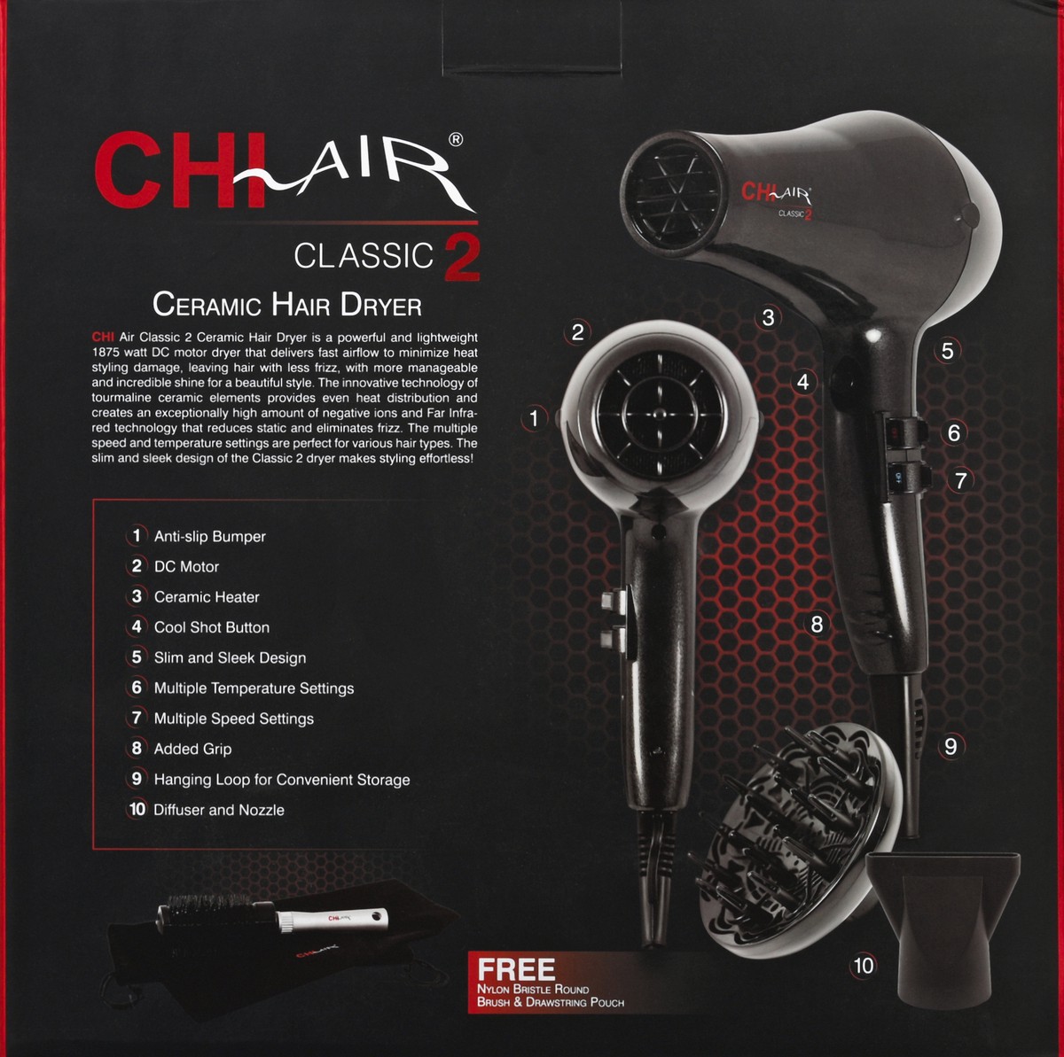 slide 4 of 10, CHI Hair Dryer 1 ea, 1 ct