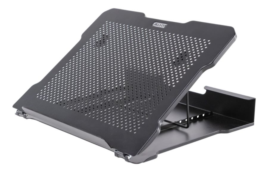 slide 3 of 10, Allsop Adjustable Metal Laptop Stand, 2-1/2''H X 13-7/16''W X 11-1/2''D, Black, 1 ct