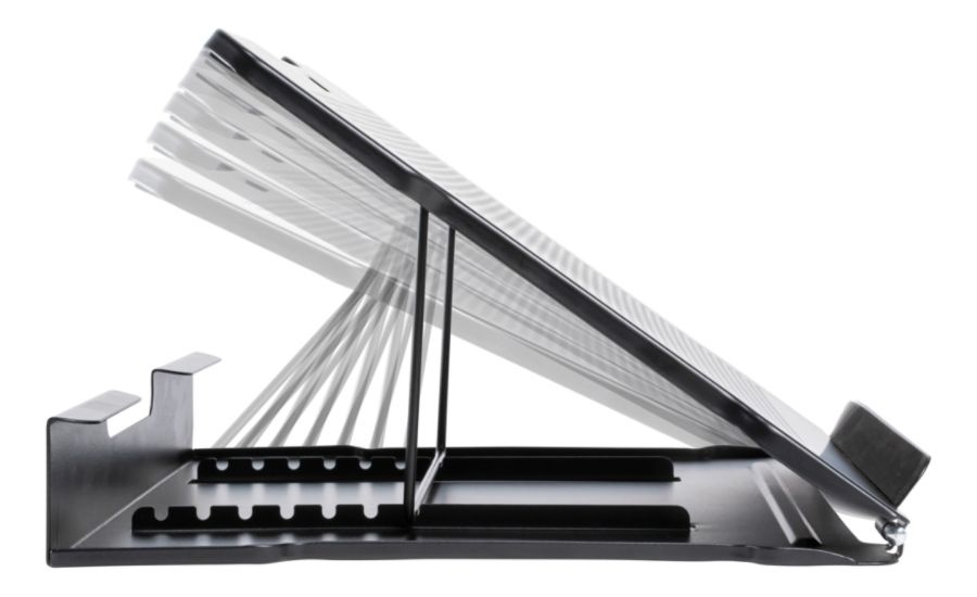 slide 8 of 10, Allsop Adjustable Metal Laptop Stand, 2-1/2''H X 13-7/16''W X 11-1/2''D, Black, 1 ct