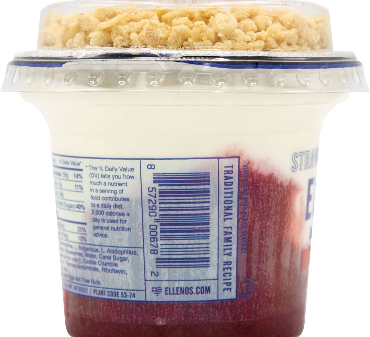 slide 6 of 7, Ellenos Real Greek Strawberry Shortcake Yogurt 7 oz, 7 oz