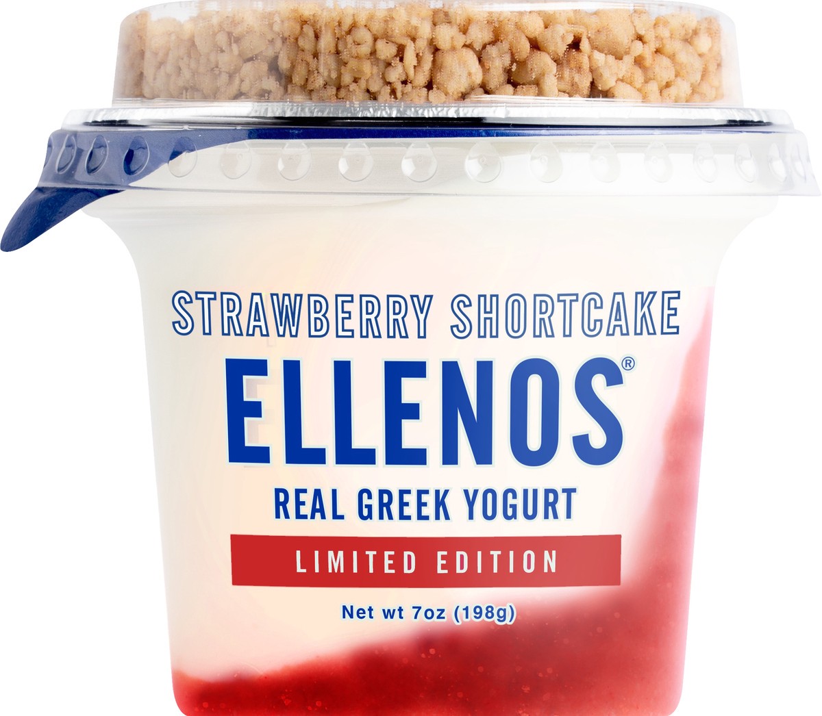 slide 5 of 7, Ellenos Real Greek Strawberry Shortcake Yogurt 7 oz, 7 oz