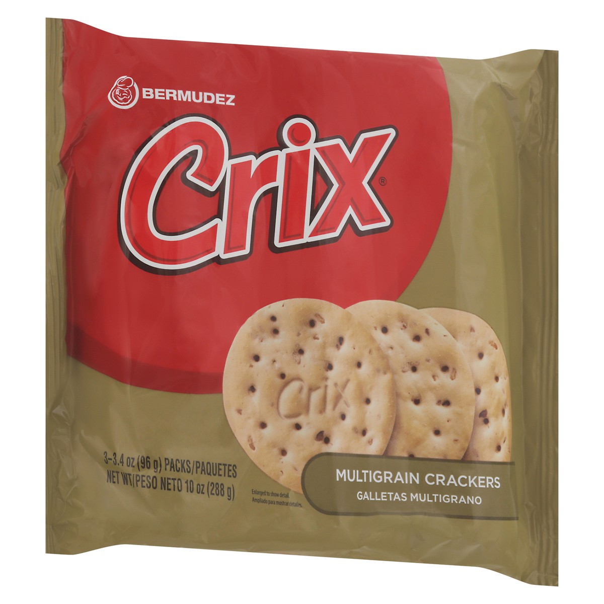 slide 5 of 12, Bermudez Crix Multigrain Crackers 3 - 3.4 oz Packs, 3 ct
