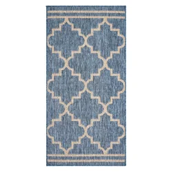 Room & Retreat Tropea Casbah Outdoor Runner, 30x60 In, Navy