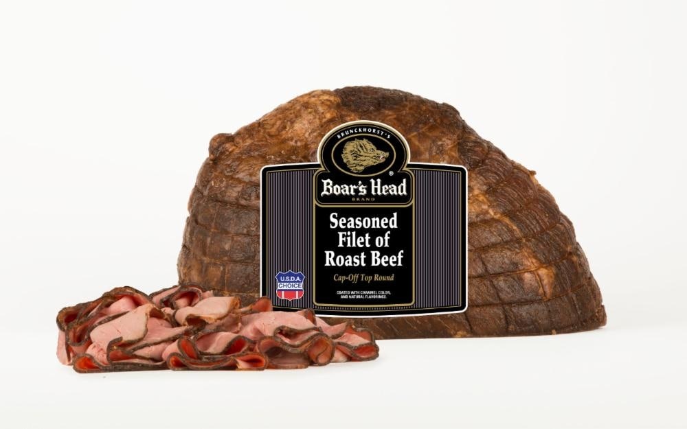 slide 1 of 1, Boar's Head Seasoned Filet of Roast Beef, per lb