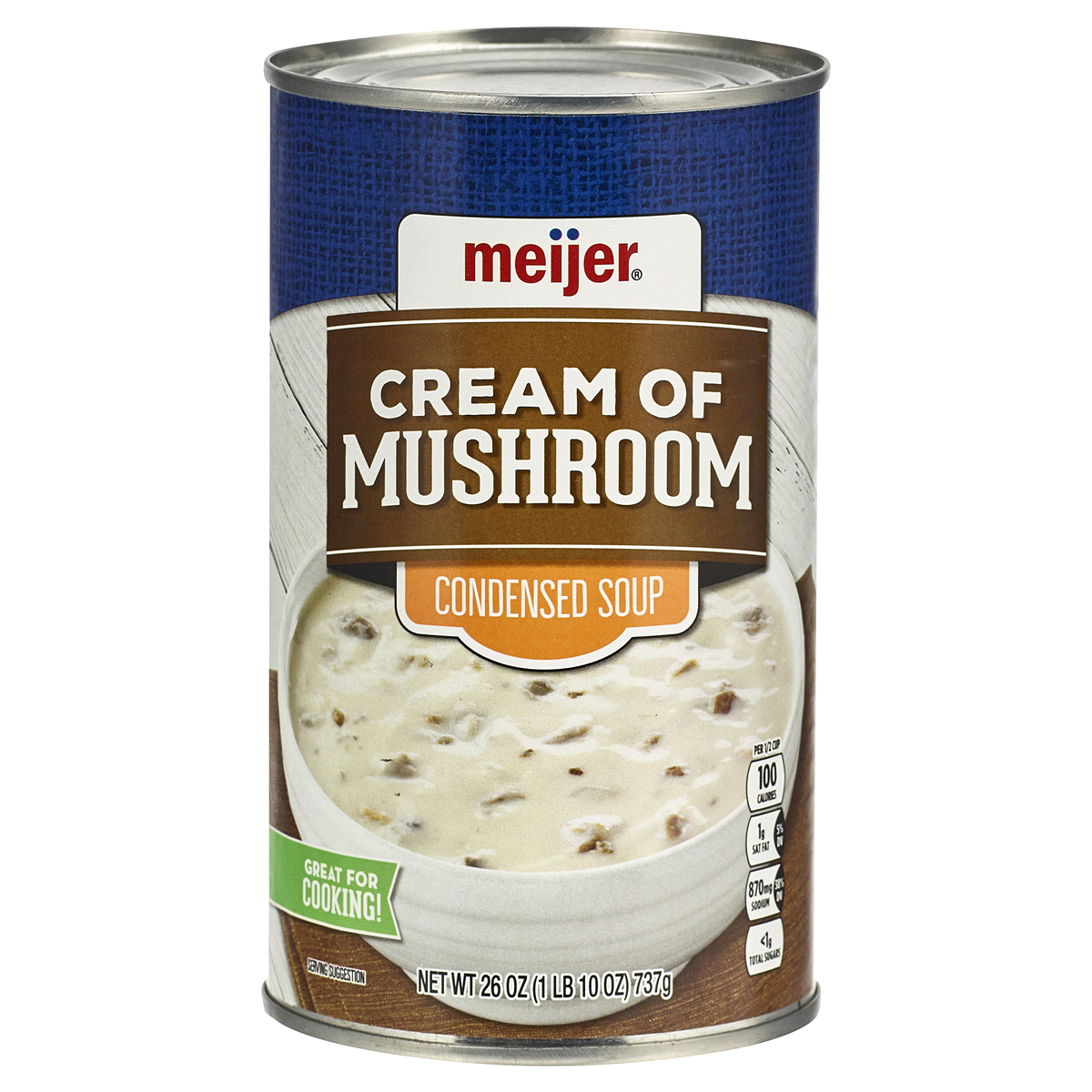 slide 1 of 9, Meijer Cream of Mushroom Soup, 26 oz