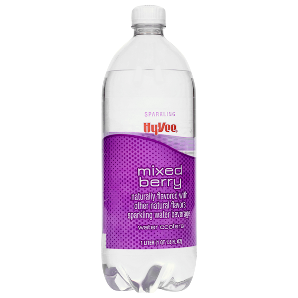 slide 1 of 1, Hy-Vee Mixed Berry Water Coolers, 1 liter