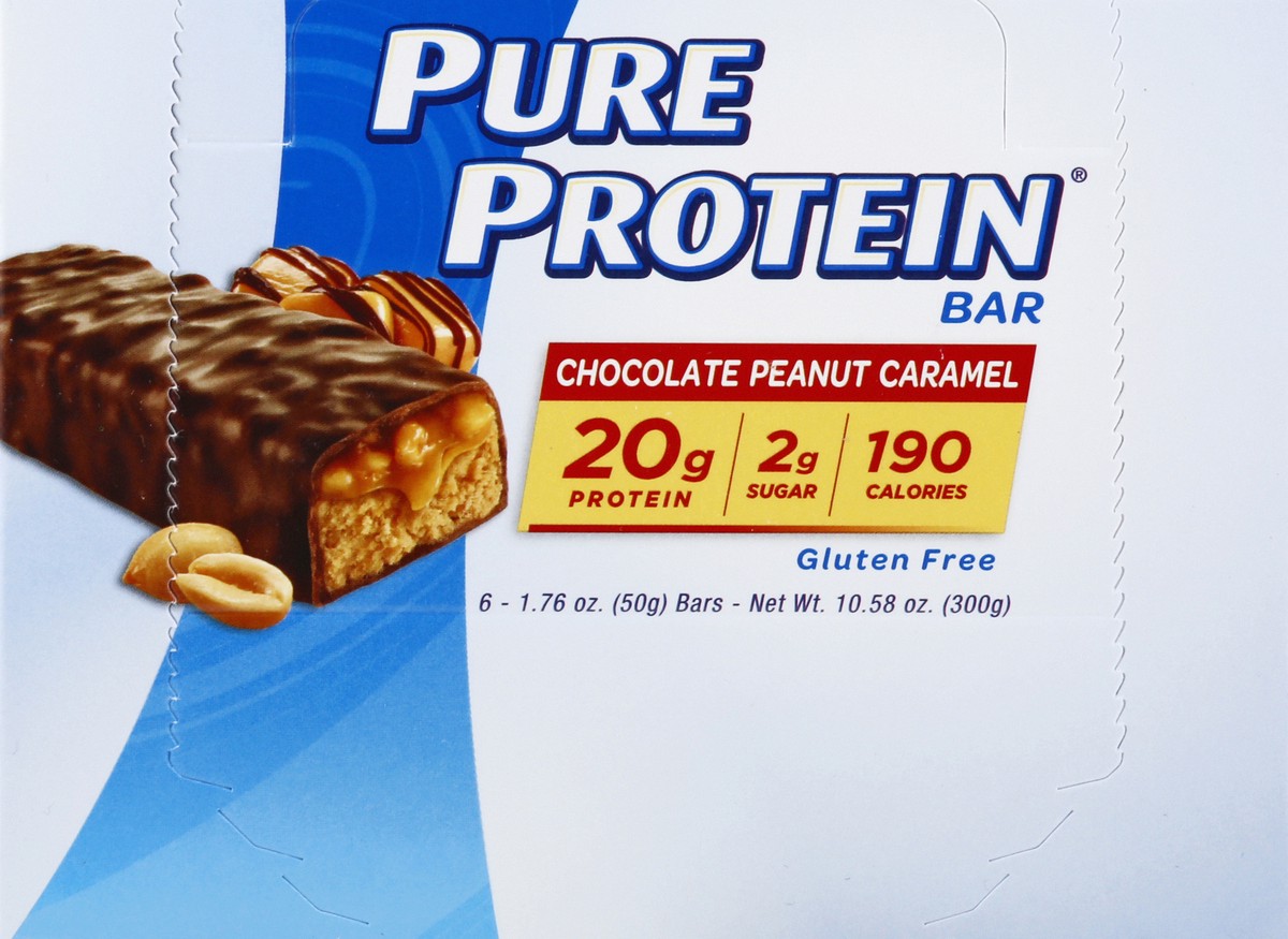 slide 6 of 6, Pure Protein Revolution Caramel Peanut Bars, 6 ct; 1.76 oz