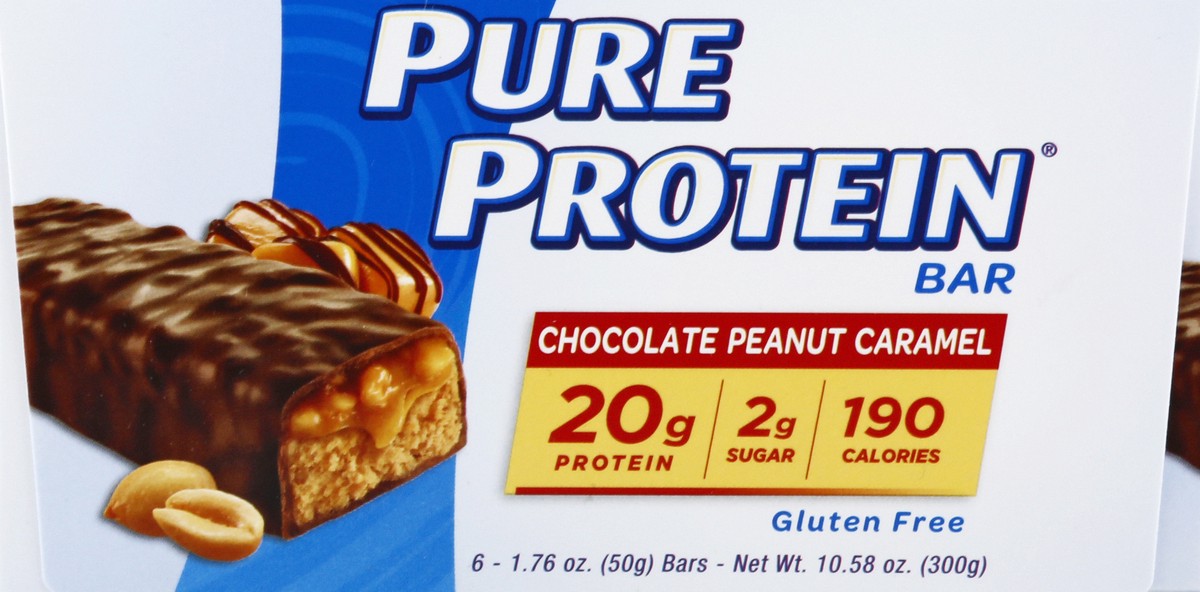 slide 5 of 6, Pure Protein Revolution Caramel Peanut Bars, 6 ct; 1.76 oz