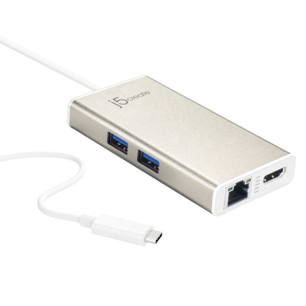 slide 6 of 6, j5create Jca374 Usb Type-C Multi-Adapter, 1 ct