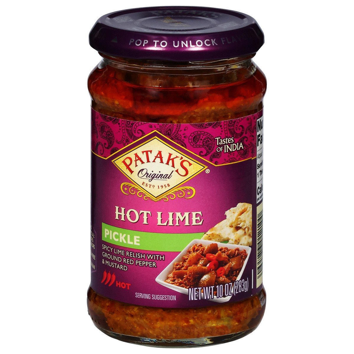 slide 2 of 13, Patak's Hot Lime Relish, 10 oz