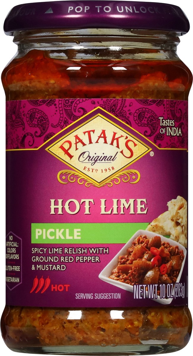 slide 10 of 13, Patak's Hot Lime Relish, 10 oz