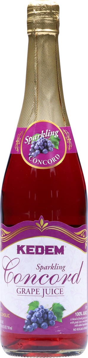 slide 5 of 9, Kedem Non Alcoholic Concord Sparkling Grape 100% Juice - 750 ml, 750 ml