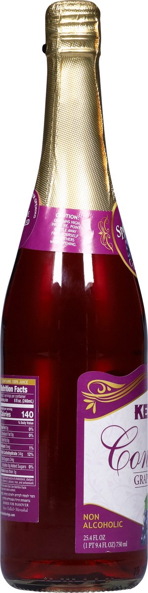 slide 7 of 9, Kedem Non Alcoholic Concord Sparkling Grape 100% Juice - 750 ml, 750 ml