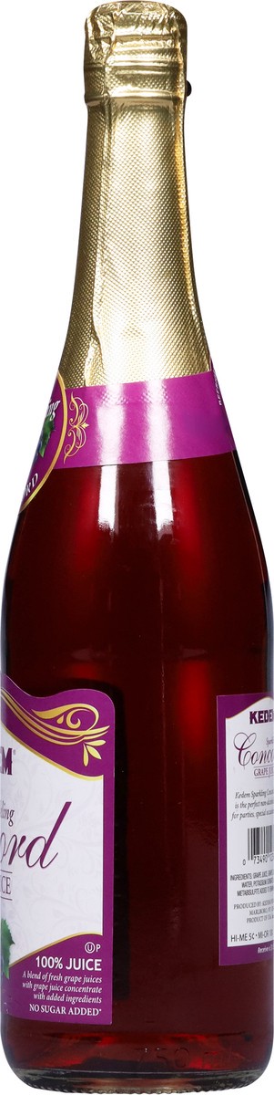 slide 3 of 9, Kedem Non Alcoholic Concord Sparkling Grape 100% Juice - 750 ml, 750 ml