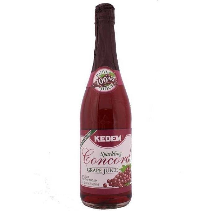 slide 1 of 4, Kedem Red Sparkling Concord Grape Juice, 25.4 fl oz