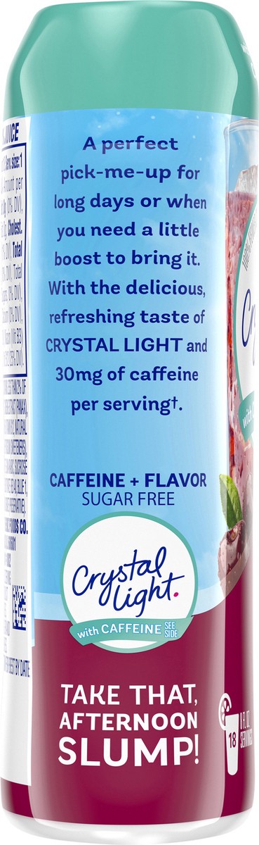 slide 4 of 9, Crystal Light Liquid Cherry Splash Naturally Flavored Drink Mix With Caffeine Bottle, 1.62 oz
