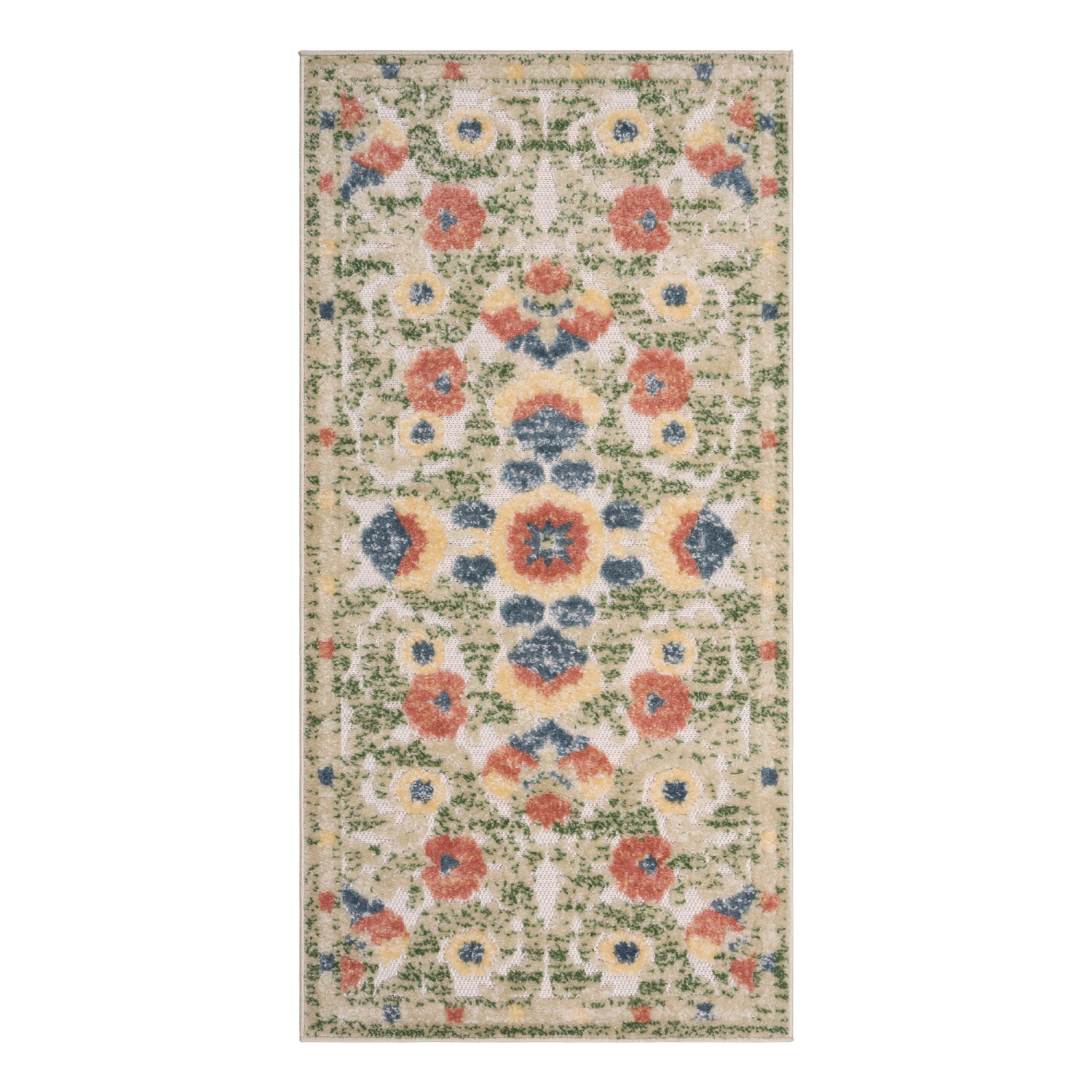 slide 1 of 1, Room & Retreat Viola Inez Outdoor Runner, 30x60 In, Cream, 1 ct