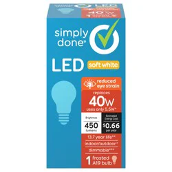 Simply Done LED Soft White 40W Light Bulb - 1 ea