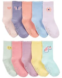 Carter's Toddler 10-Pack Crew Socks Multi 2T4T