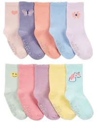 Carter's Toddler 10-Pack Crew Socks Multi 2T4T