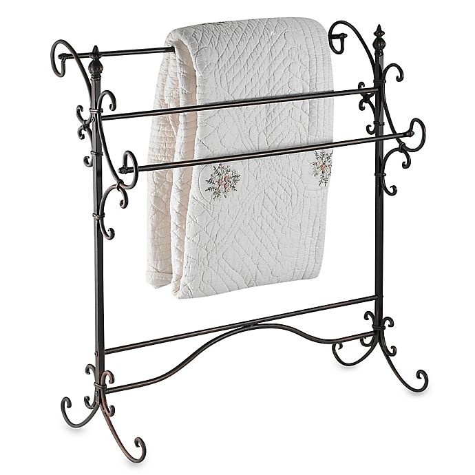 slide 1 of 1, Southern Enterprises Metal Scroll Blanket Rack, 1 ct