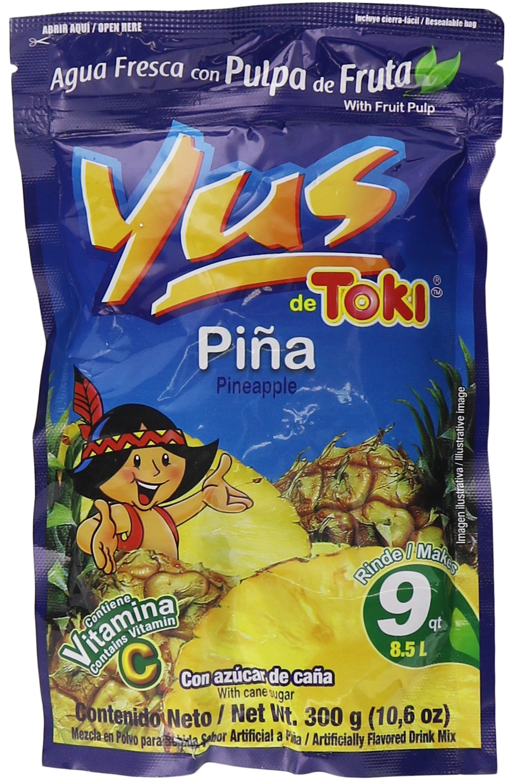 slide 1 of 1, Yus de Toki Pineapple Piña Sweetened Drink Mix - 10.6 oz, 10.6 oz