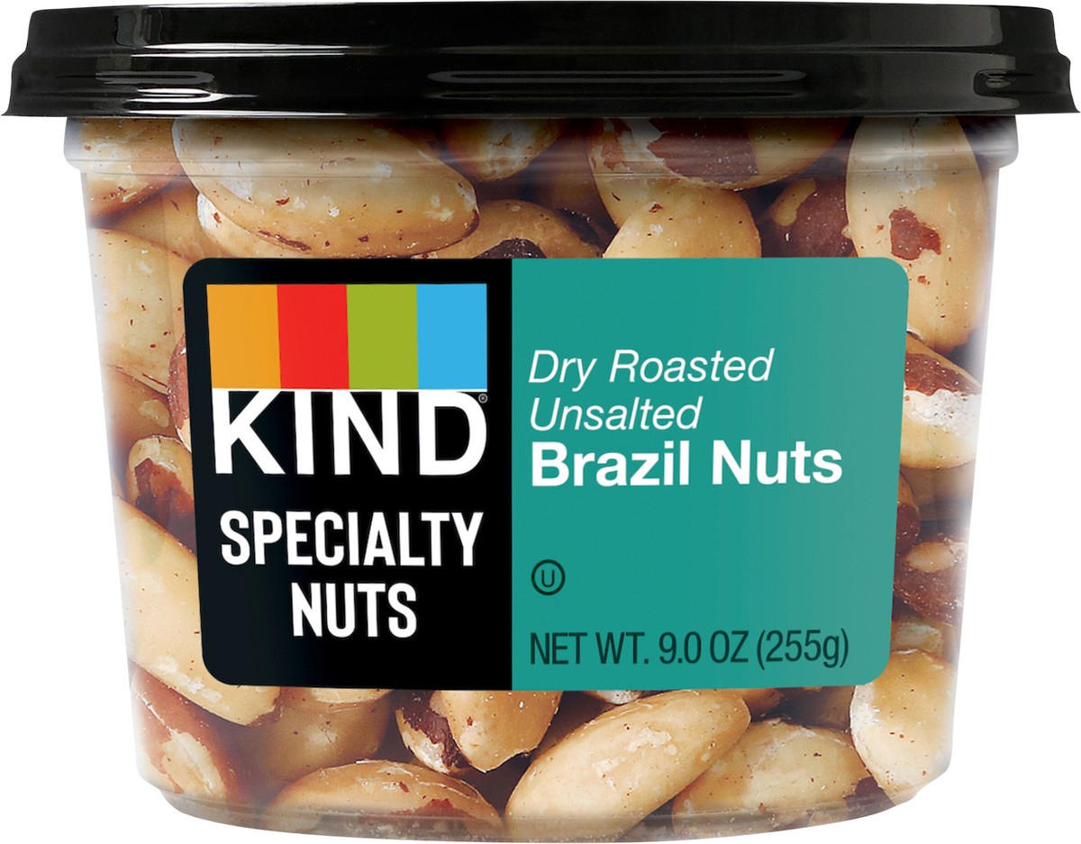 slide 2 of 4, KIND Dry Roasted Unsalted Brazil Nuts, 9.0 OZ, 9 oz