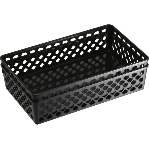 slide 3 of 7, Officemate Acheiva Supply Basket - 2 Pack - Black, 2 ct