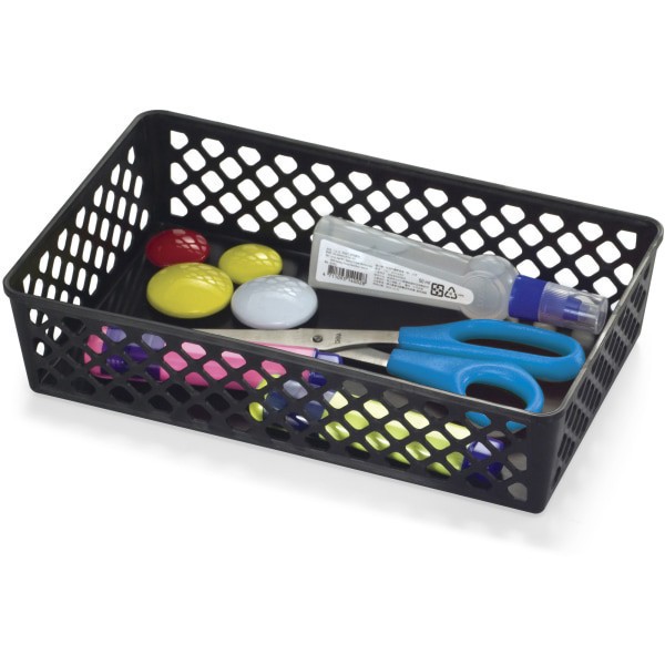 slide 6 of 7, Officemate Acheiva Supply Basket - 2 Pack - Black, 2 ct