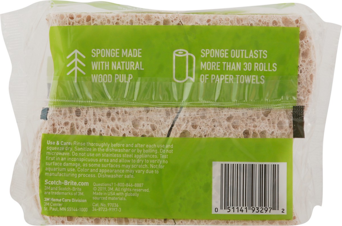 slide 5 of 9, Scotch-Brite 6 Pack Greener Clean Scrub Sponges 6 6 ea, 6 ct