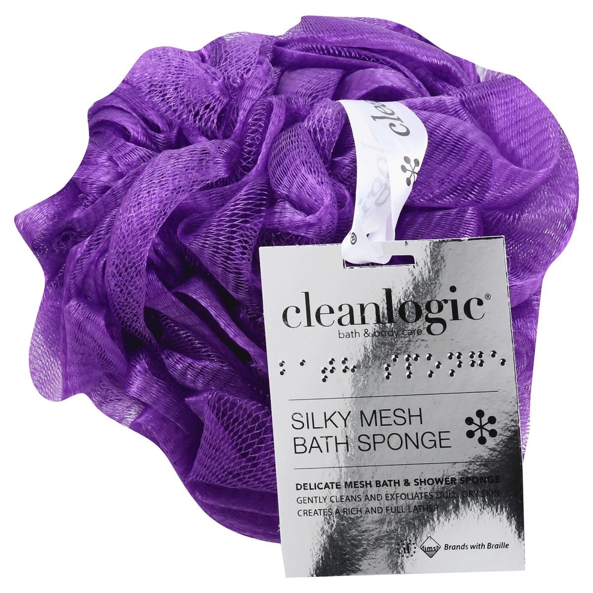 cleanlogic Silky Mesh Bath Sponge 1 ea 1 ct