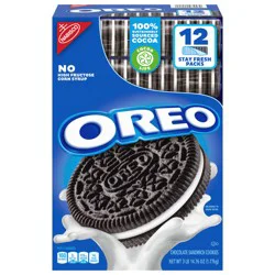 OREO Chocolate Sandwich Cookies, 62.76 oz (12 Sleeves)