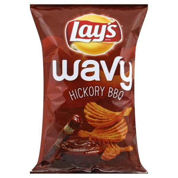 slide 1 of 3, Lay's Wavy Hickory BBQ Chips, 7.75 oz