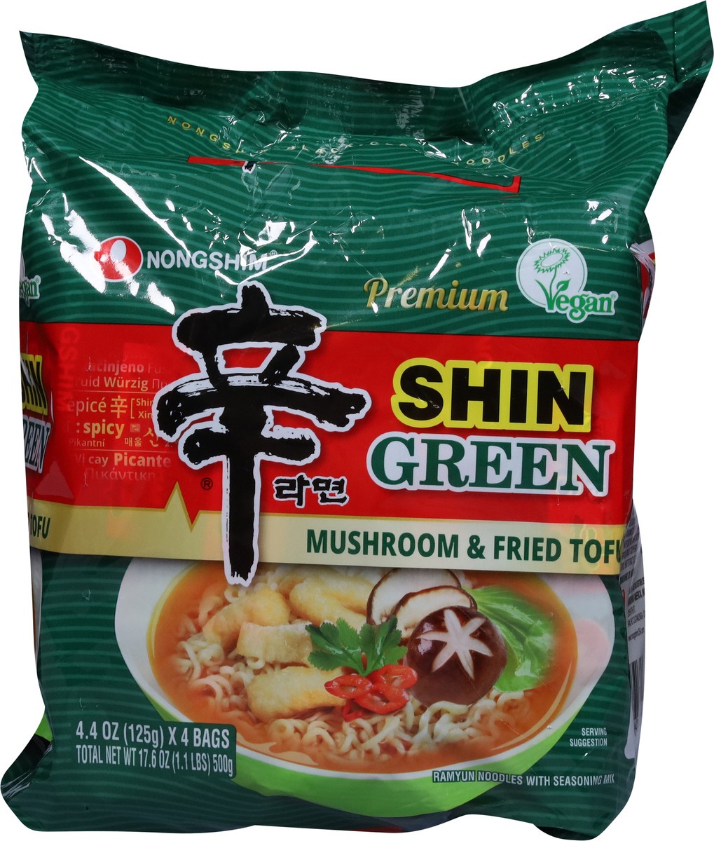 slide 12 of 13, Nongshim Premium Shin Green Ramyun Noodles with Seasoning Mix 4 - 4.4 oz Bags, 4 ct