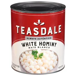 Teasdale White Hominy 108 oz